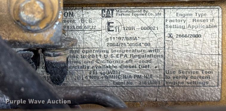 image for item DX3846 2011 Caterpillar M322D wheeled excavator