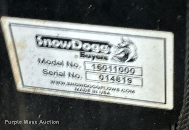 image for item EH7305 Buyers  SnowDogg 16011000 snow plow