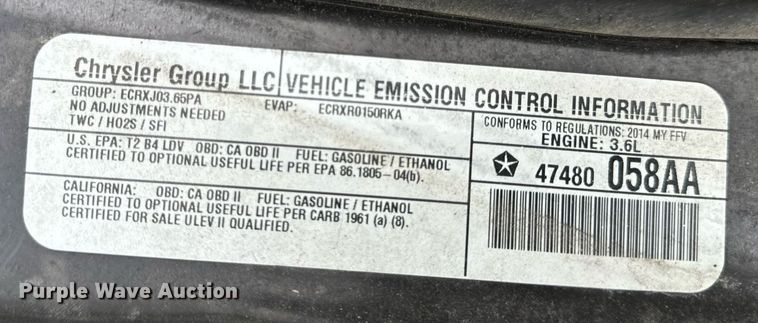 image for item EH7310 2014 Ram C/V van