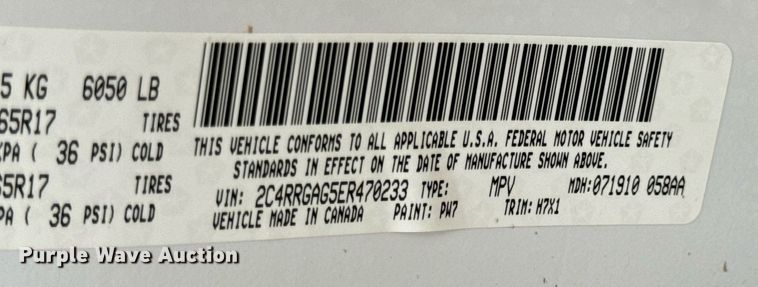 image for item EH7310 2014 Ram C/V van