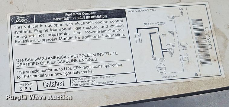 image for item EI8402 1997 Ford Ranger XLT SuperCab pickup truck