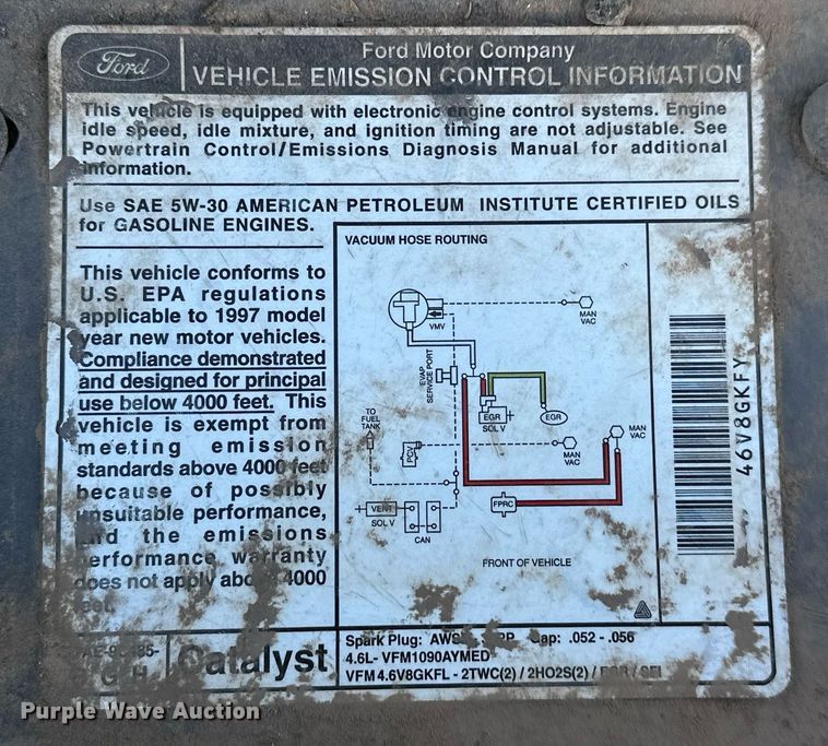 image for item EJ4867 1997 Ford  Crown Victoria  