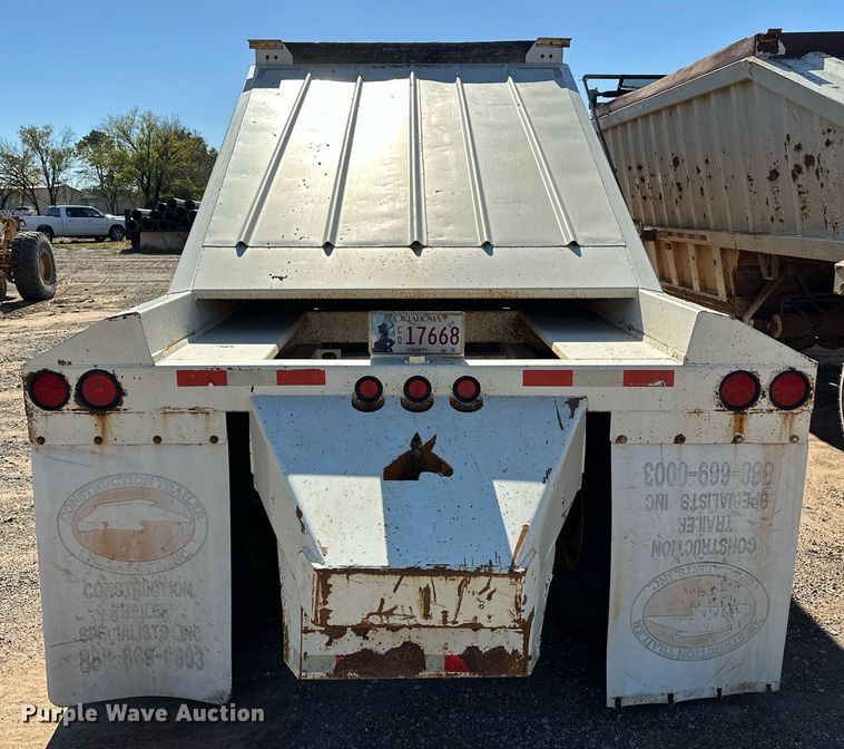 image for item EJ5141 2013 Construction Specialist Trailers BDT-40 bottom dump trailer