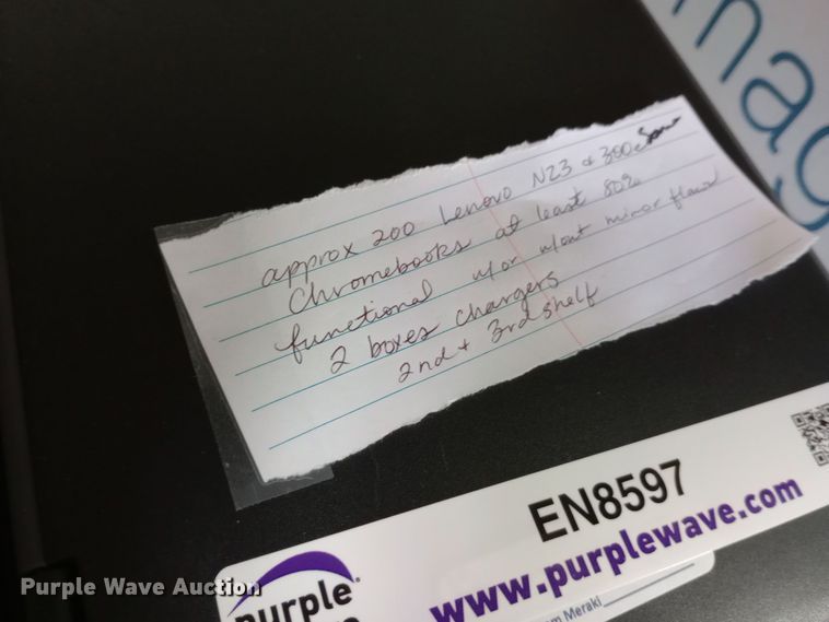 image for item EN8597 Approximately 200 Lenovo N23 Chromebooks