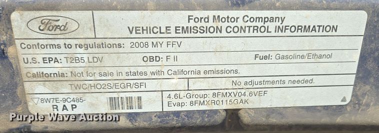 image for item EQ3605 2008 Ford Crown Victoria Police Interceptor  