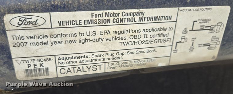 image for item EQ3608 2007 Ford Crown Victoria Police Interceptor 