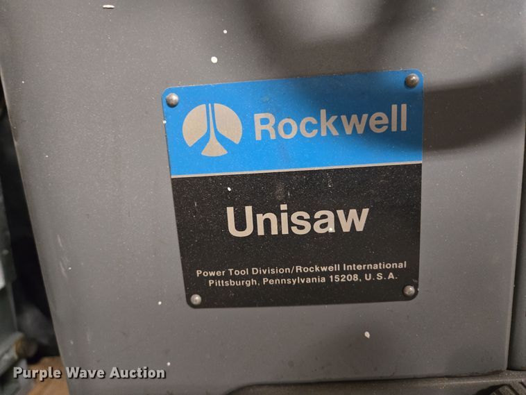 image for item EQ3710 Rockwell Unisaw table saw 
