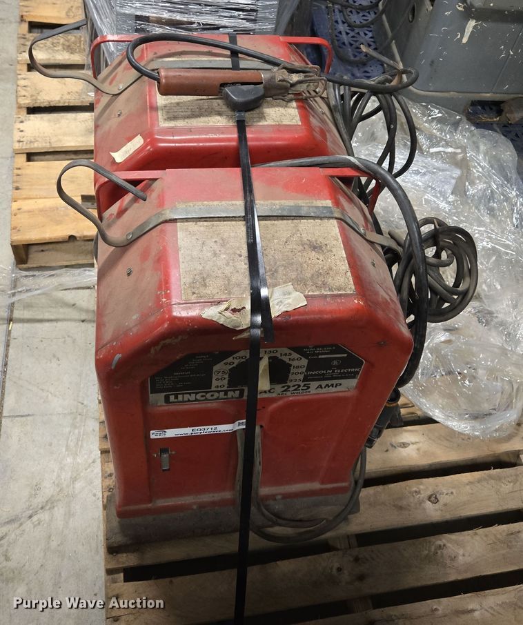 image for item EQ3712 (2) Lincoln AC 225 AMP welders