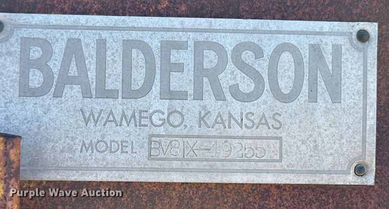 image for item ER8255 Balderson BV8IX-49255 v-plow