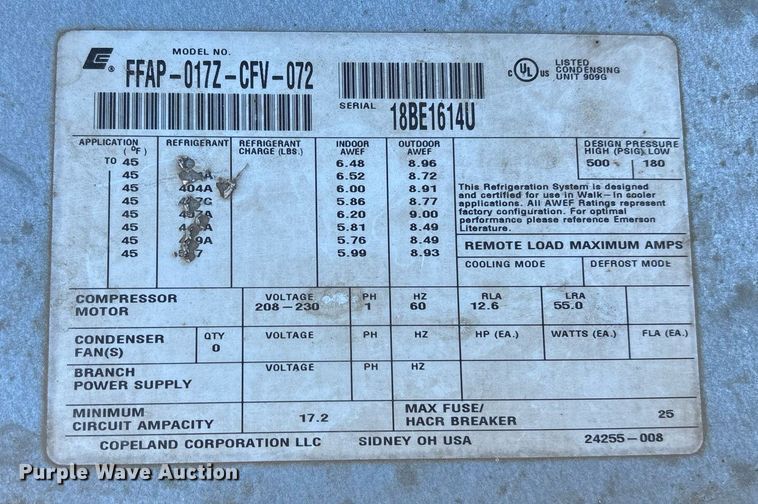 image for item JT9622 Kolpak walk-in freezer