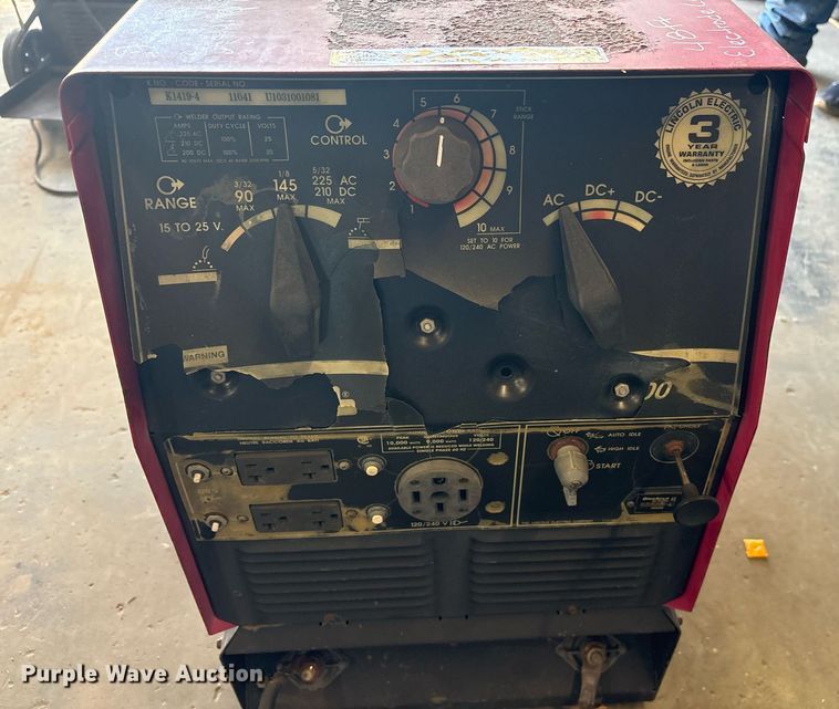 image for item JT9636 Lincoln Electric welder/generator