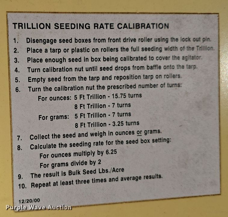 image for item LW9986 Truax Company TR-60 seeder