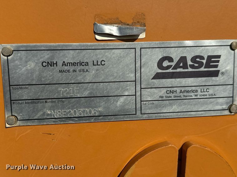 image for item MS9977 2008 Case 721E wheel loader