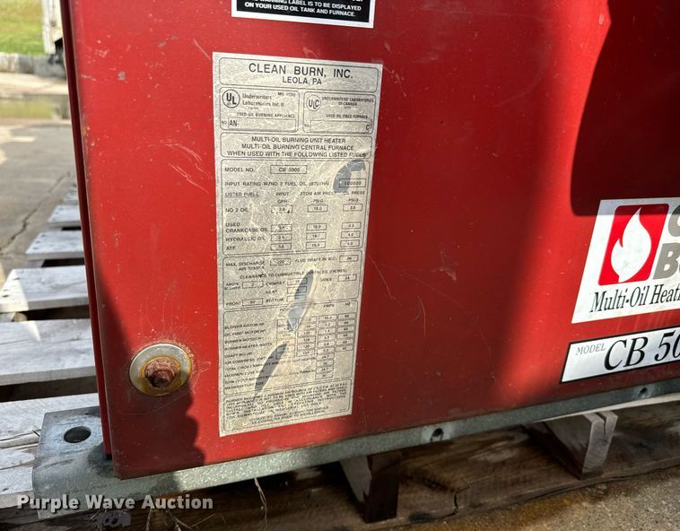 image for item MS9978 Clean Burn  CB5000 waste oil heater