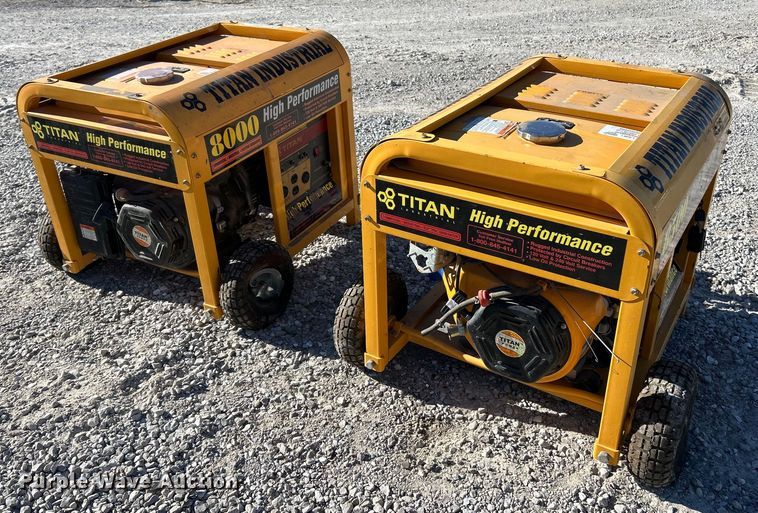 image for item NJ9600 (2) Titan Industries generators