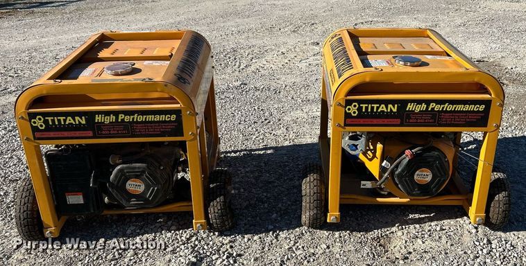 image for item NJ9600 (2) Titan Industries generators