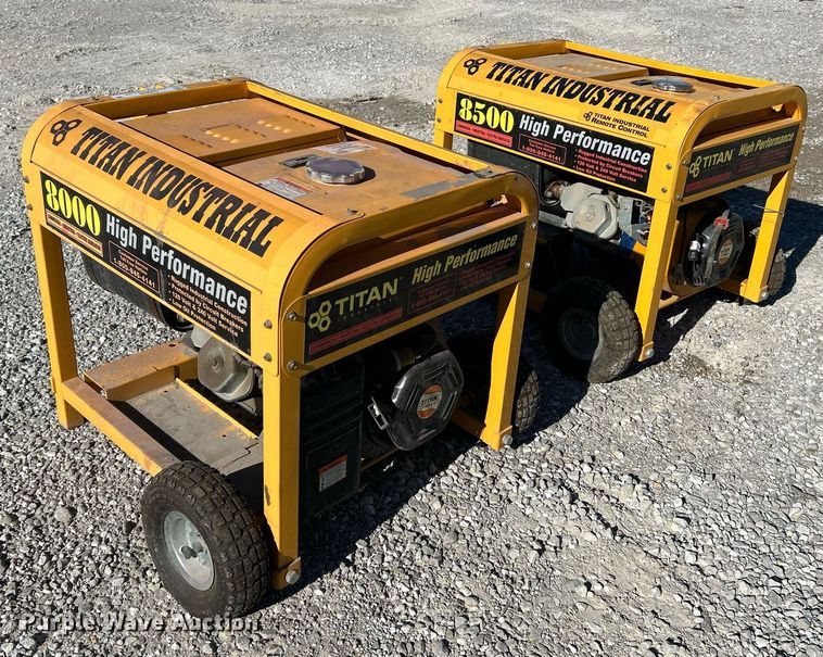 image for item NJ9600 (2) Titan Industries generators