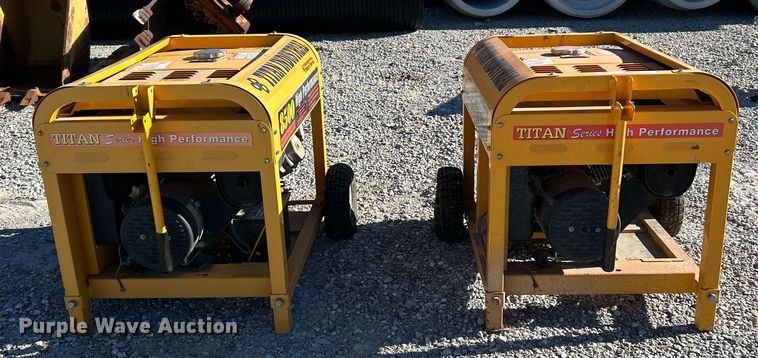 image for item NJ9600 (2) Titan Industries generators