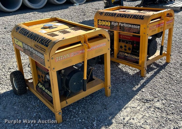 image for item NJ9600 (2) Titan Industries generators