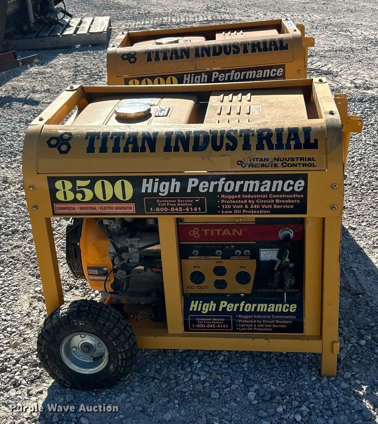 image for item NJ9600 (2) Titan Industries generators