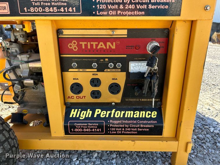 image for item NJ9600 (2) Titan Industries generators