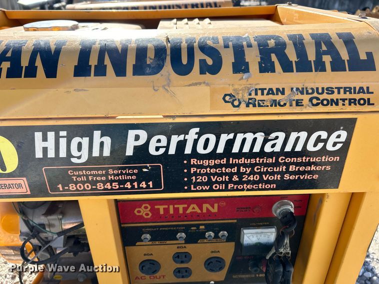 image for item NJ9600 (2) Titan Industries generators