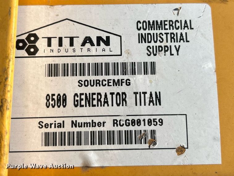 image for item NJ9600 (2) Titan Industries generators