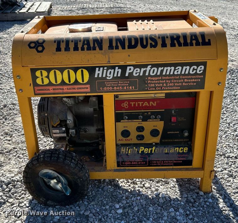 image for item NJ9600 (2) Titan Industries generators