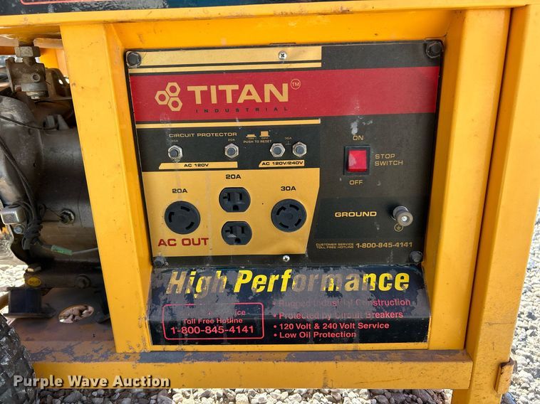 image for item NJ9600 (2) Titan Industries generators