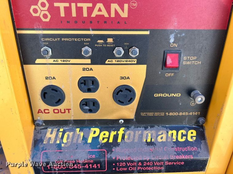 image for item NJ9600 (2) Titan Industries generators