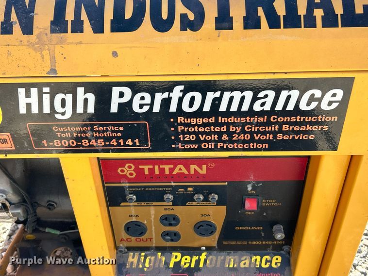 image for item NJ9600 (2) Titan Industries generators