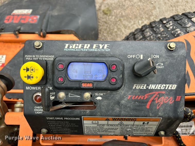 image for item NJ9610 Scag Turf Tiger II ZTR lawn mower