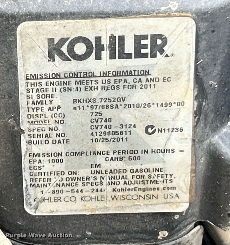 image for item NJ9611 Scag Tiger Cat ZTR lawn mower