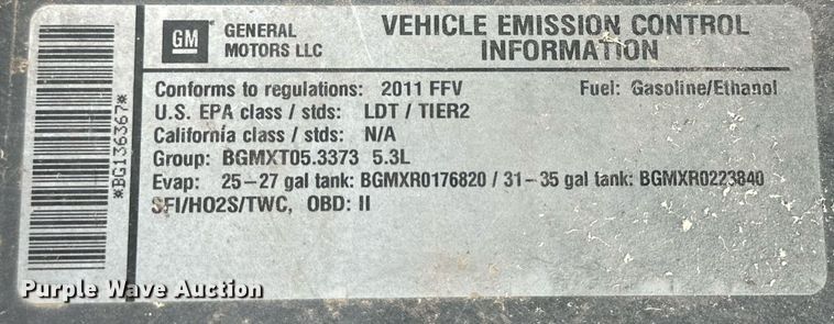 image for item NQ9106 2011 Chevrolet Silverado 1500 Crew Cab pickup truck