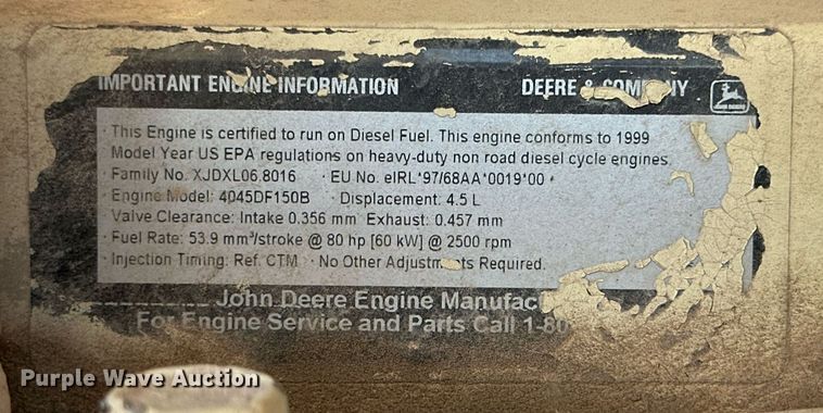 image for item NQ9122 1999 Ingersoll Rand PT-125R pneumatic roller