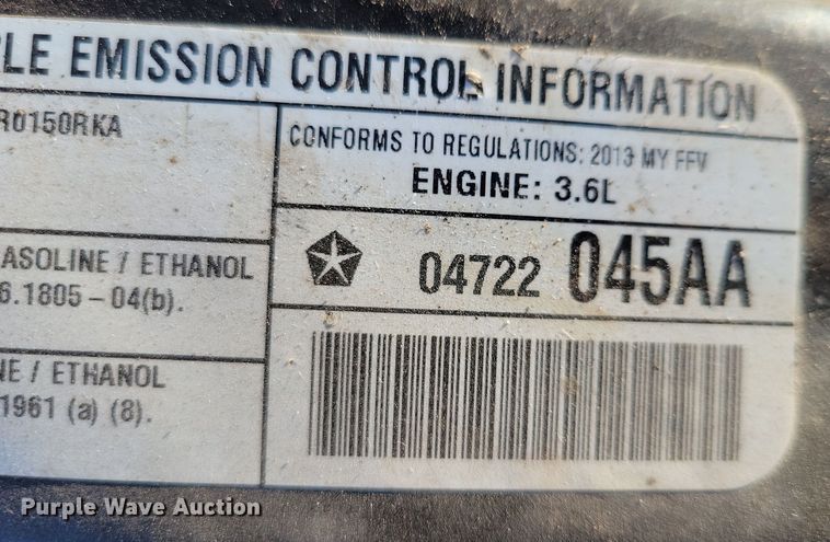 image for item OH9376 2013 Dodge Grand Caravan van