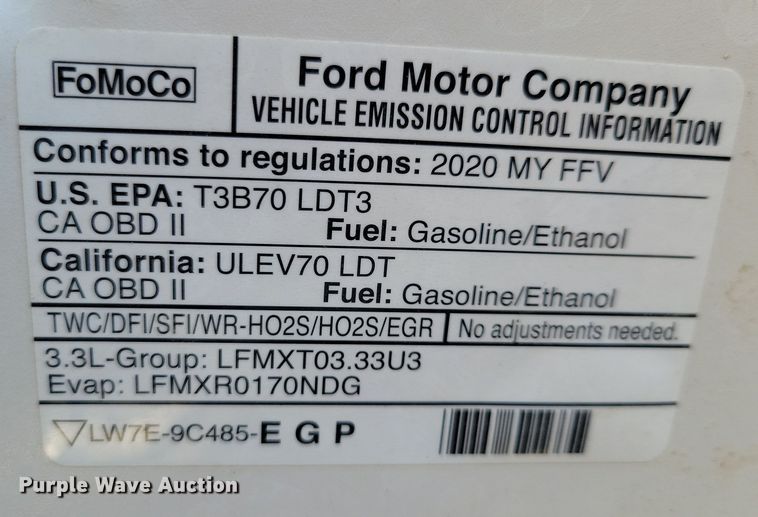 image for item OH9377 2020 Ford Explorer Police Interceptor  SUV