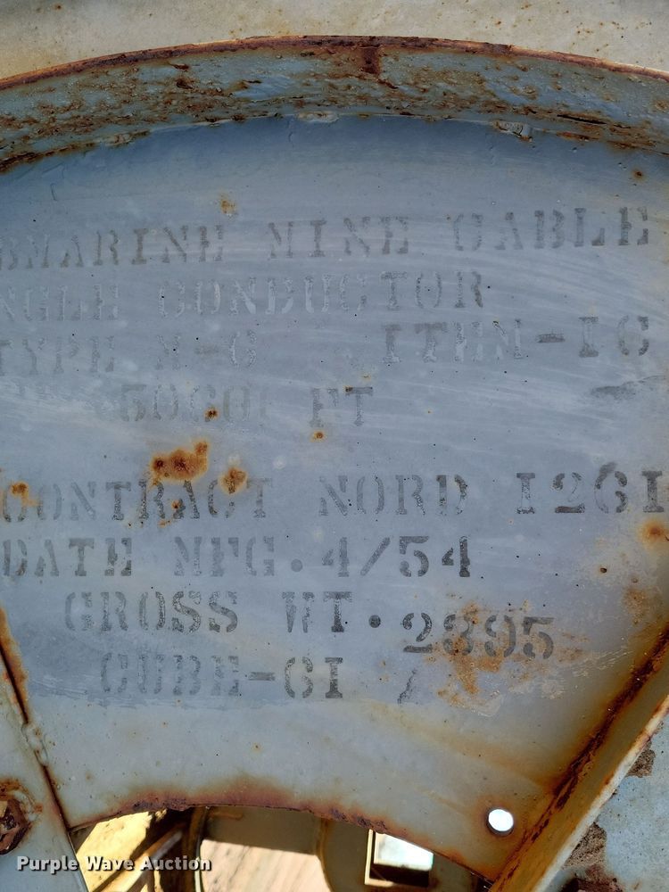 image for item OH9387 Spool of submarine mine cable
