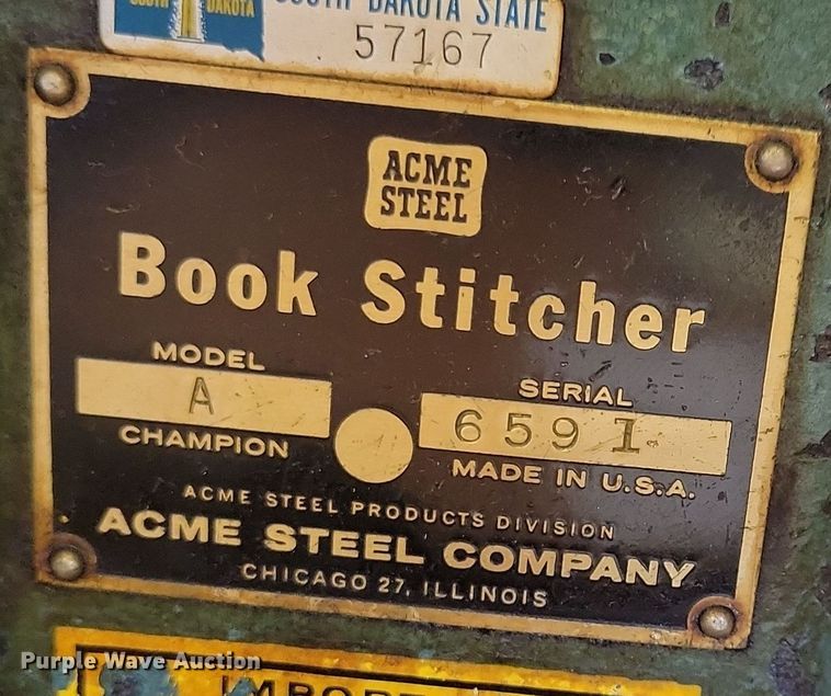 image for item OH9424 (2) Acme-Morrison A wire book stitchers