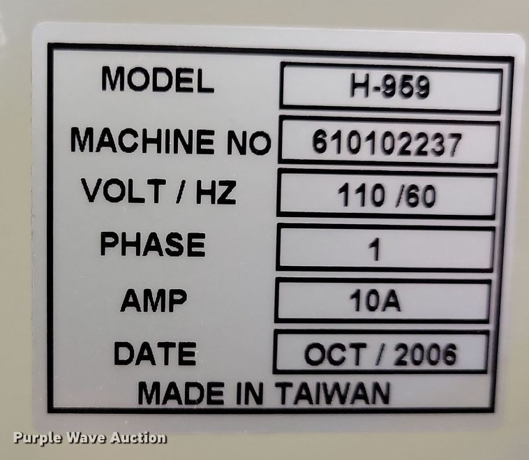 image for item OH9429 Uline H-959 poly strapping machine