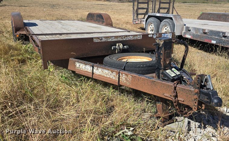 image for item DK0557 2008 Trailerman CTT7416N14 tilt deck equipment trailer