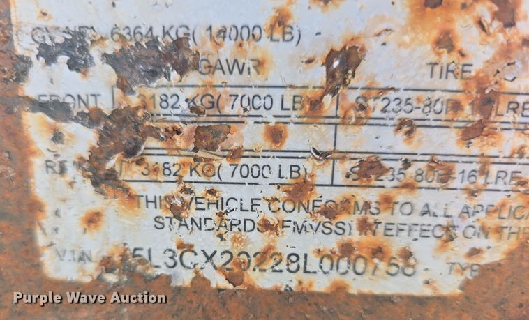 image for item DK0557 2008 Trailerman CTT7416N14 tilt deck equipment trailer