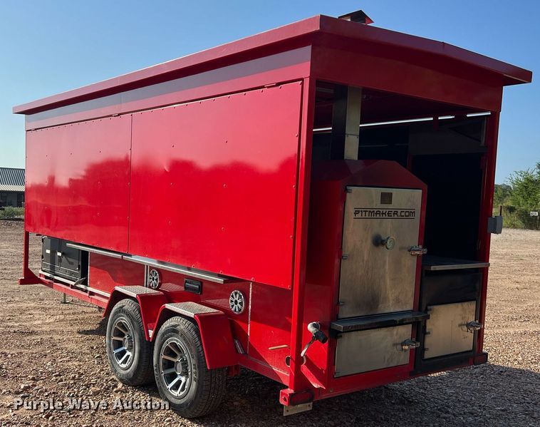 image for item DS3119 2019 Trailer Repair  5x16 Pitmaker bbq trailer