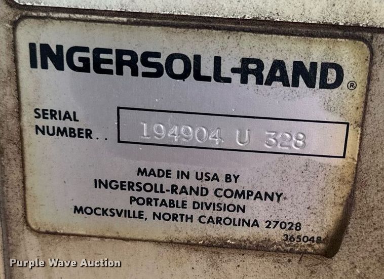 image for item DS3264 Ingersoll Rand 185 air compressor