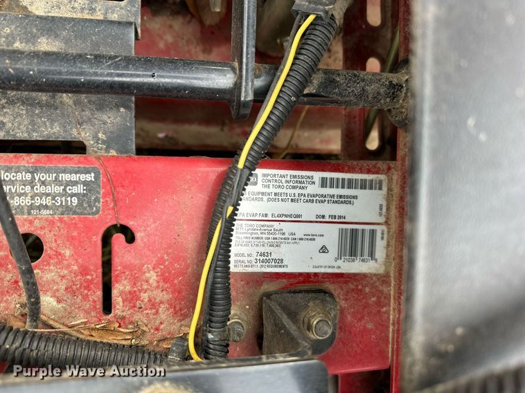 image for item DT2152 2014 Toro 74631 ZTR lawn mower