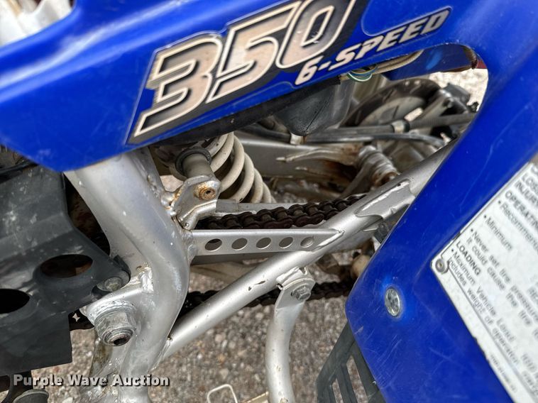 image for item DU9613 2001 Yamaha 350 ATV