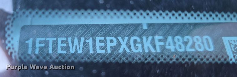 image for item DV0030 2016 Ford F150 SuperCrew pickup truck