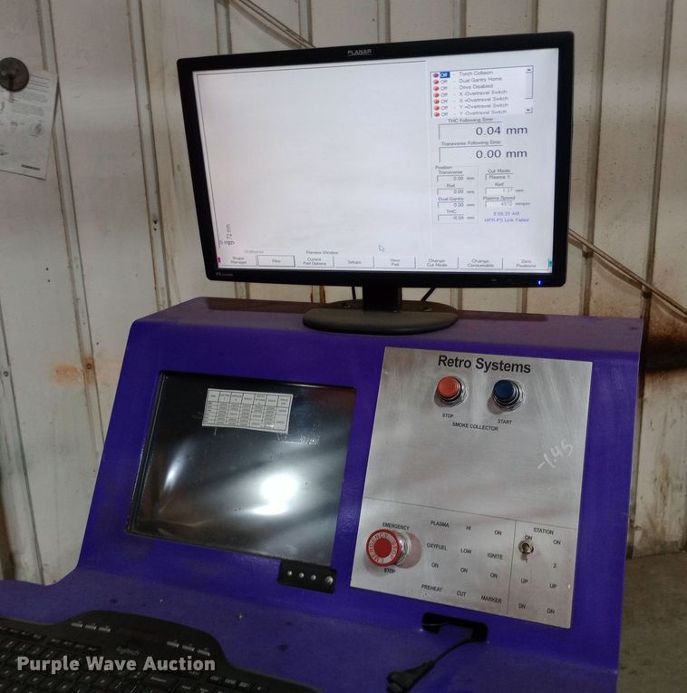 image for item DW0858 2006 Retro Systems SH60-EBSD CNC plasma table 