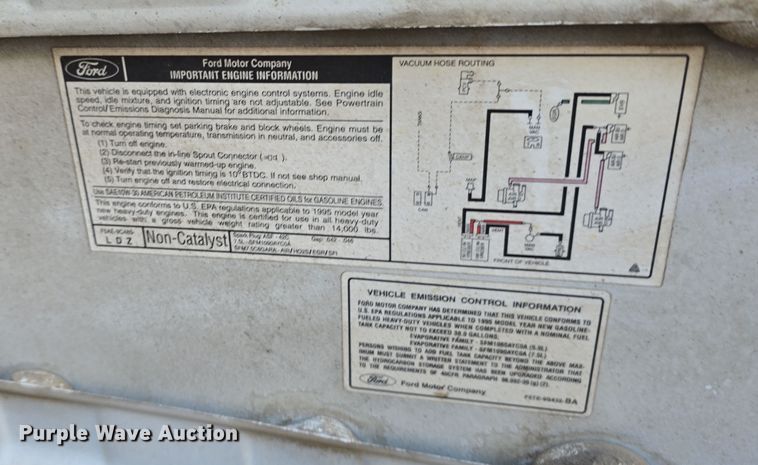 image for item DW3819 1995 Ford F-Super Duty flatbed truck