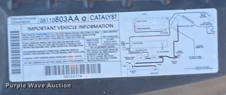 image for item DW3972 2002 Chrysler Town and Country handicap accessible van